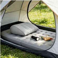2pcs/Set Portable Multifunctional Inflatable Triangle Pillow, Press-To-Inflate Design, Supports Various Postures, Suitable For Side Sleeping, Lying Down And Sitting, Ideal Comfort Companion For Home, Office And Travel - Triangular Pillow - View 1