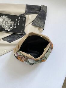 1件綠色亮片裝飾尼龍壓褶晚宴手拿包女款，夏季新品 - 綠色 - 查看 6