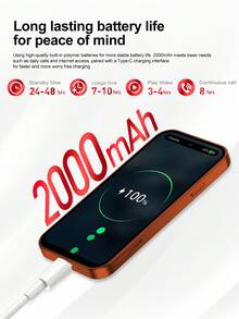 SERVO S4 Pro Mini Smartphone, 4.0-Inch Screen, Dual SIM, 2GB+16GB, Android 12.0, WiFi, GPS, 4G Network, Smart Compact Phone - Orange - View 6