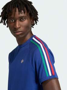 Adidas Originals 男款 ORIGINALS T-SHIRT 經典純棉三條紋運動短袖T恤 KC8641 - 寶藍色 - 查看 4