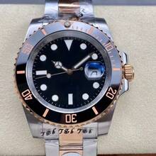 High-End  Submariner Series 40mm Fully Automatic Mechanical Luxury Men's Watch, Popular In Cross-Border Foreign Trade - Black Ring, Black Dial, Black Tape - View 6