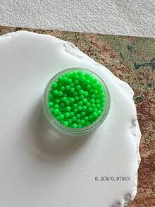 1 chai hạt vi hạt màu huỳnh quang mini trang trí nail art, phụ kiện đơn giản đa năng dễ phối đồ - Nhiều màu - Xem 15