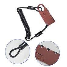 Mini Motorcycle Helmet Lock, 3 Digit Combination Anti-Theft Portable Bicycle Lock, Hardened Steel Bike Cable Lock For Helmets, Bicycles, Luggage, Backpacks, Electric Scooter, Strollers Etc - Brown - View 8