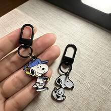 Hot 2styles Snoopy Dog DIY Keychain Metal Handmade Alloy Key Chain Cute Keyring Small Gift For Fans Friends - Multicolor - View 4