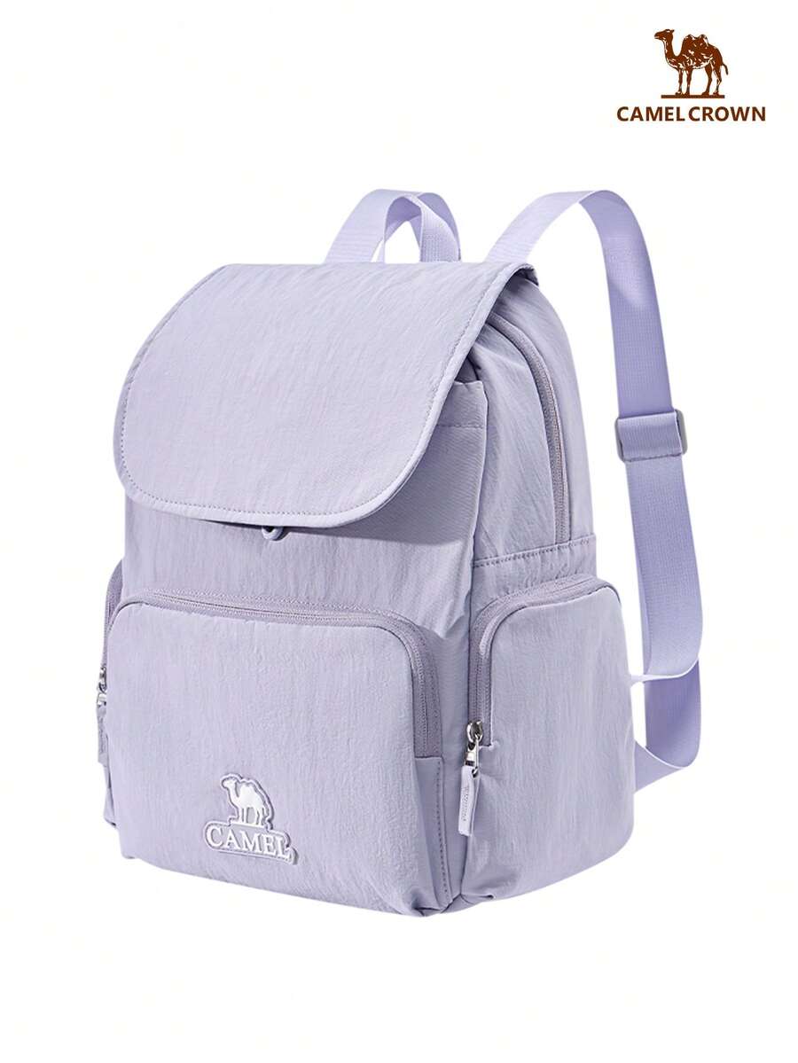 CAMEL CROWN Foldable Large Capacity Travel Bag Backpack Short Distance Travel Fitness Storage Bag - Lilac - View 1