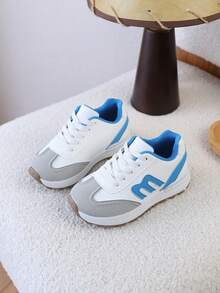 1 Pair Kids Sports Shoes Spring/Autumn New Style Girls Slim Waist Shoes Breathable Retro Boys Shoes - Beige - View 2