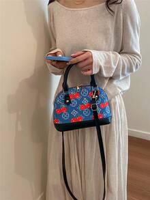 2026 New Small Shell Bag Minimalist Cherry Premium Handheld Crossbody Bag - Black - View 2