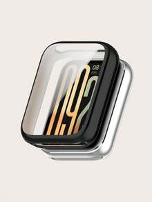 1pc Women/Men Plain Electroplated Full Coverage TPU Protective Case Compatible With Xiaomi Smart Band 10 Pro Smartwatch Anti-Scratch Shockproof Bumper Shell Cover - Smart Band 10 Pro - View 18