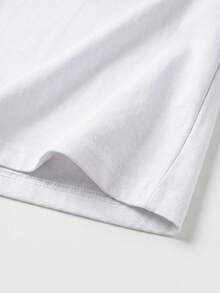 Women's Pure Cotton Short-Sleeved T-Shirt With Skull Print, Loose And Casual Fit, Lightweight And Comfortable For Summer, Ideal For Wearing As Both An Undergarment And An Outer Garment - 白色 - 查看 6
