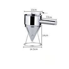 Stainless Steel Pancake Batter Dispenser - Donut Batter Dispenser With Stand, Anti-Leak Nozzle And Squeeze Handle, Precise Control For Pancakes, Waffles, Cupcakes And Baked Goods - Multicolor - View 12
