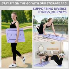 Pilates Board, Multifunctional Abdominal Board, Ab Core Trainer, Ab Trainer Machine, Ab Board, Exercise Board, Abs Workout Equipment, Core Workout Equipment, 5-In-1 Pilates Sliding Board - Mauve Purple - View 9