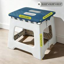 Foldable Portable Multifunctional Outdoor Folding Stool, Suitable For Outdoor Folding Picnics, Travel Folding Camping, Stackable Storage, Ideal For Outdoor Camping And Outdoor Gardens, Foldable For Storage, Available In Multiple Colors LU3I - Off White - View 4