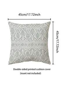 1pc Bohemian Style Geometric Print Decorative Throw Pillow Cover, Size 45*45cm, Geometric Pattern, Perfect For Living Room Bedroom Office Decor (Pillow Insert Not Included) - Multicolor - View 9
