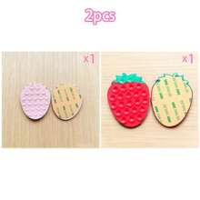 Strawberry Shaped Silicone Phone Suction Cup, Strong Suction Hands-Free Stand, Bathroom Mirror Kitchen Binge-Watching Car Navigation, Universal For Apple All Models, Cute Gift For Girls - Multicolor - View 13