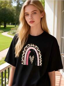 Women T-Shirts - Black - View 6
