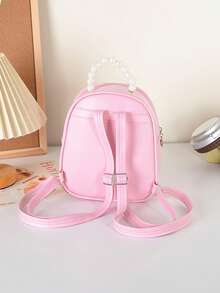 1pc This Stylish Pu Sequined Mini Princess Backpack Features A Unique And Sweet Design Suitable For Various Occasions. Versatile And Easy To Use, It'S Perfect For Outdoor Activities, Playtime, Commuting, And More, Making It A Perfect Gift For Teenagers. - Multicolor - View 2