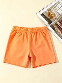 4pcs/Pack Kids Candy Color Shorts Leggings, Unisex Baby Summer Versatile All-Match Leggings - Multicolor - View 7