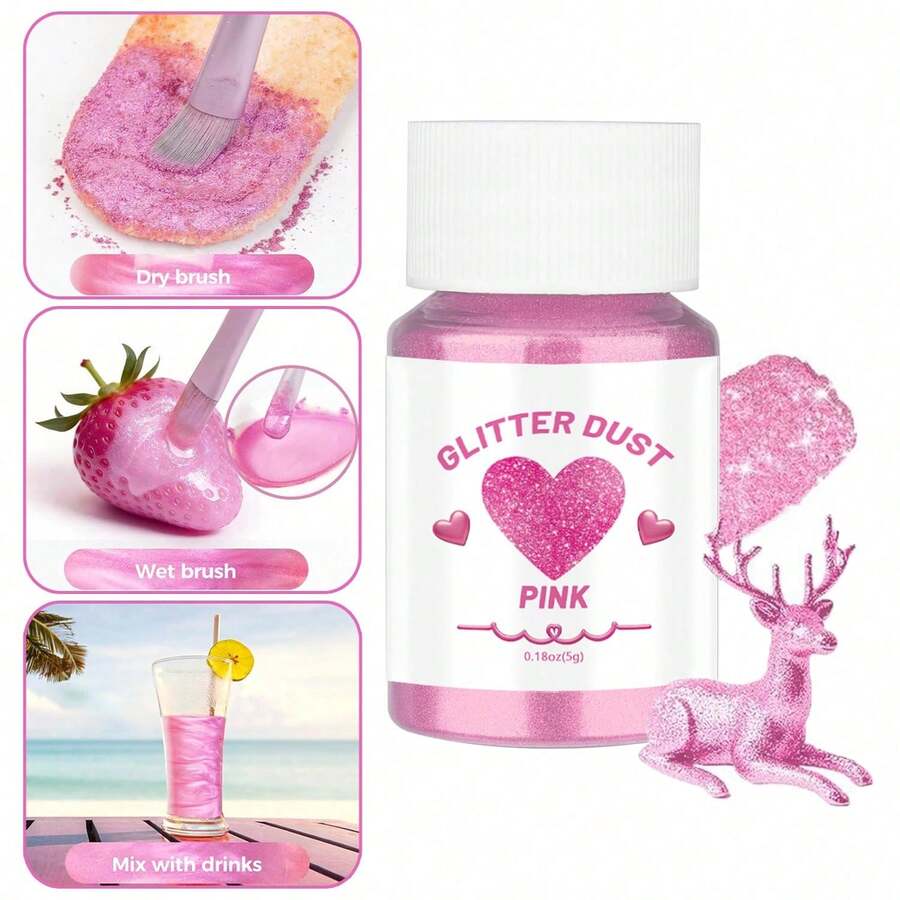 Edible Powder Mousse Cake Macaron Chocolate Decoration Glitter Luster Dust Powder For Cake Decoration - Multicolor - View 1
