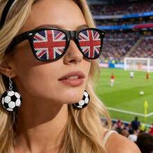 Set de 3 Accesorios para Hinchas Copa Mundial 2026 México, Diadema + Pendientes + Gafas, Ideal para Fotos y Partidos - por encargo - Ver 11