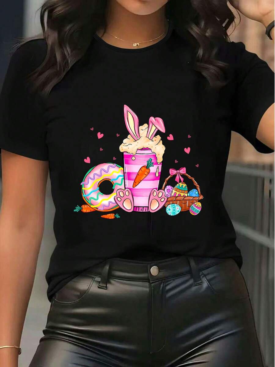 Women T-Shirts - Black - View 1