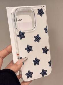 Capa de Celular Macia em Gel com Estrelas Fofas no Estilo Y2K, Compatível com iPhone 17 Pro Max, 17 Pro, 17 Air, 17, 15, 16 Pro Max, 14 Pro, 13, 12, 11, Capa Macia Brilhante, Embalagem de Presente - Branco - Visão 2