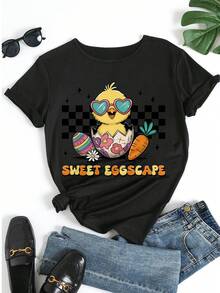 Women T-Shirts - Black - View 5