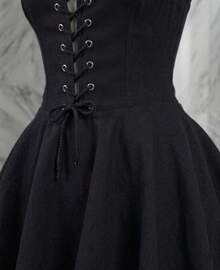PEPLUM BLOUSE CORSET STYLE WITH ADJUSTABLE STRAPS - 黑色 - 查看 6