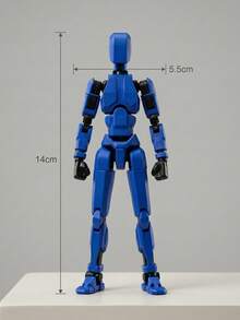 3D Printed Poseable Robot Action Figure, Christmas Stocking Stuffer & Easter Basket Gift For Teens Adults, Multi Jointed Fidget Desk Toy, Articulated Mecha Collectible Model - Multicolor - View 7