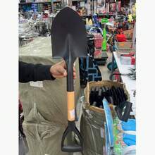 70cm High-Strength Metal Garden Shovel With Wooden Handle, Small Digging Trowel - 70cm - View 9