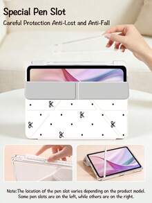 黑色圓點與蝴蝶結女巫風Y型支撐翻蓋保護殼，相容於IPad A16、Air 8(M4)2026(11吋)/2026(13吋)、Pro 13 12.9 11、Air 11 13、Mini、Air 11吋、Kindle(第11代-2024年上市)、Kindle Paperwhite 第12代 2024 - 彩色 - 查看 6