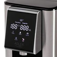 Adler Hot Water Dispenser Instant Boil Dispenser 2.5L 2600W 7 Temp Settings 8 Volume Options Milk Mode Touch Panel LCD Display Water Filter Boil-Dry Protection Stainless - EU E Type Plug(220-240V) - View 5