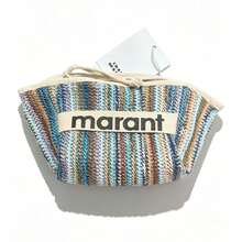 Fresh And Rustic Straw Bag, Fabric Purse With Zipper, Simple And Portable, Versatile For Everyday Use, Small Clutch Bag. - 1 - View 9