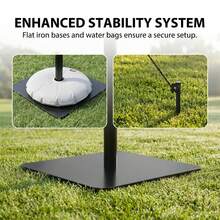 Backdrop Stand 10x7ft(WxH) Photo Studio Adjustable Background Stand Support Kit With 4Clamps, 2 Sandbags And Carry Bag For Parties, Events Decoration, Wedding, Photography - Black - View 7