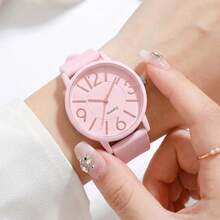 BERGCOZ Women's Round Quartz Watch, Minimalist Elegant Design, Suitable As Gift For Girlfriend, Friend, Mother, Best Holiday Present - V367 - View 5
