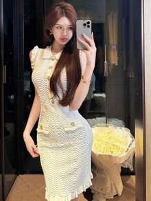 Women Midi Dresses - ホワイト - View 5