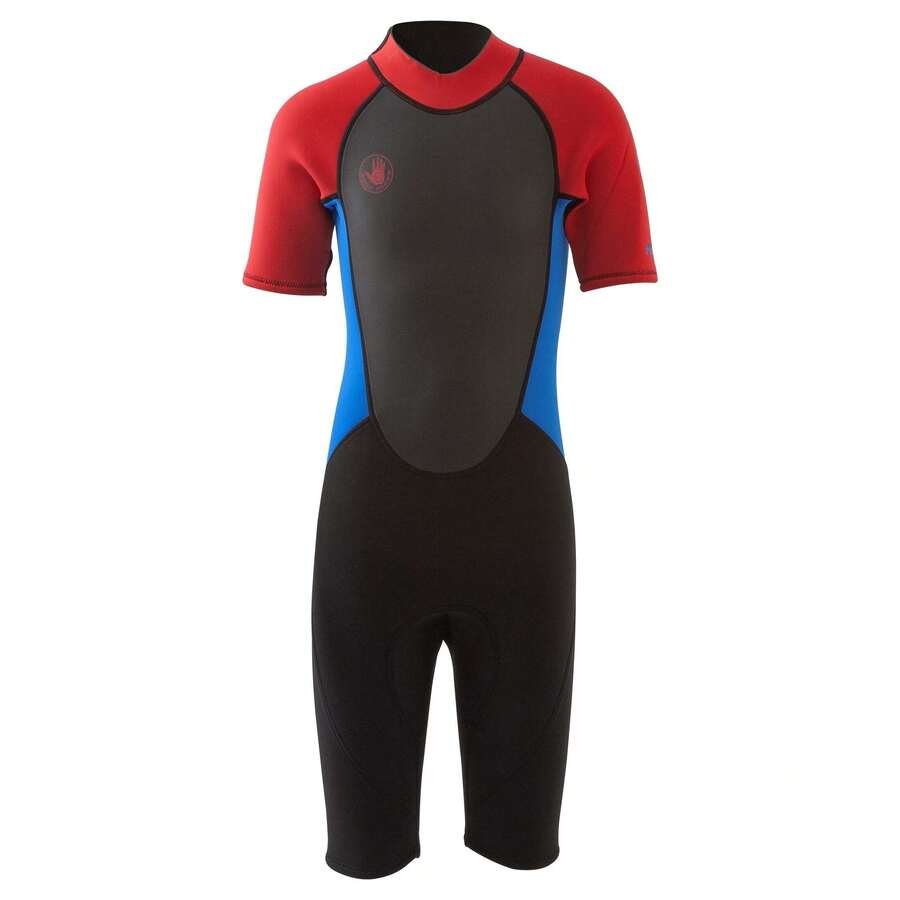 Body Glove Pro3 Junior Shorty Spring Wetsuit, 2/1mm Neoprene, Back Zip, Adjustab - Apricot - View 1