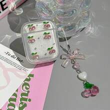 这款时尚的苹果耳机保护套套装包含一个优雅的樱桃造型耳机保护套，饰有樱桃蝴蝶结，并附赠一个樱桃蝴蝶结吊坠。它不仅能有效减震，其精致的设计也使其适合青少年和年轻人日常使用，同时也是一份很棒的礼物。 - 白色 - 查看 19