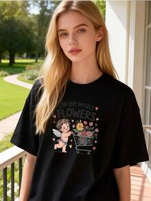Women T-Shirts - Black - View 6