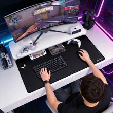 ATTACK SHARK CM02Pro Gaming Mouse Pad, Large Desk Mouse Pad, Waterproof Surface, Stitched Edge Design, Non-Slip Rubber Base, XXL Size 35.43" X 15.75" X 0.16" - View 8