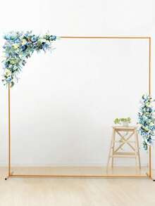 1套 200*200cm/300*300cm/150*200cm 正方形金屬氣球拱門架，婚禮儀式拱門，長方形背景架，適用於週年慶、婚禮、生日派對、新娘派對、性別揭曉派對裝飾、居家裝飾、庭院裝飾 - 1PC - 查看 1