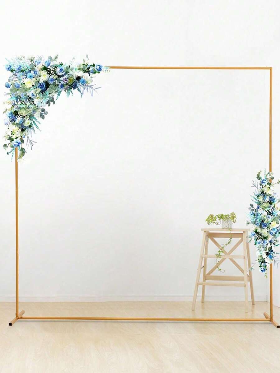 1套 200*200cm/300*300cm/150*200cm 正方形金屬氣球拱門架,婚禮儀式拱門,長方形背景架,適用於週年慶、婚禮、生日派對、新娘派對、性別揭曉派對裝飾、居家裝飾、庭院裝飾 - 1PC - 查看 1