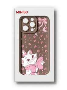 Funda para teléfono Disney Cute Marie, para iPhone 17 Pro Max, 17 Pro, 16, 15, 14 Plus, 13, 12, 11 Pro Max, XS Max, XR. Diseño minimalista y moderno con estampado de dibujos animados. - Caqui - Ver 6