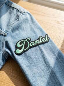 Custom Embroidered Name Patch Sticker, Personalized Letter Patch Badge For Jackets Backpacks Hats Tote Bags, Customized Fashion Name Label Decor, Customizable Aesthetic Text Patch, Street Style Clothing Accessory,Name ,Creative Gift Idea - Style a - View 3