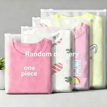 1 pieza/10 piezas Bolsa de almacenamiento con cremallera impermeable, bolsa organizadora plegable, cubos de embalaje de ropa multifuncionales para guardar zapatos, ropa interior, calcetines, camisetas, vestidos, adecuado para viajes de negocios, uso al aire libre, organizador de equipaje - transparente - Ver 11