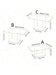 Acrylic Dessert Display Stand Set, Clear Acrylic Cupcake Stand, For Cupcakes, Candies, Pastries, Food Trays, Cookie Dessert Plates, Serving Trays, With Base, Suitable For Weddings, Birthday Parties, Tableware, New Year Gifts, Wedding Celebrations, Birthday Parties And Other Occasions. - Clear - View 7
