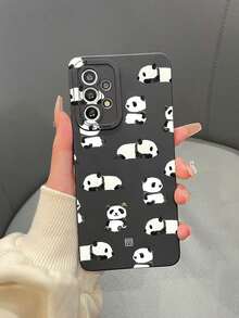 Funda de teléfono con estampado de panda de dibujos animados - Multicolor - Ver 3