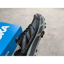 HOKA ONE ONE 男女款春夏 Mafate 2 戶外休閒鞋 MAFATE SPEED 2 緩震跑鞋 透氣輕量 - 黑色/城堡灰 - 查看 5