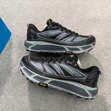 HOKA ONE ONE 男女款春夏 Mafate 2 戶外休閒鞋 MAFATE SPEED 2 緩震跑鞋 透氣輕量 - 黑色/城堡灰 - 查看 8