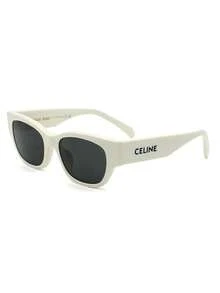 Celine Victory Arch Cat Eye Fashion Glasses, French Chic Glasses, Unisex Acetate Frame Lightweight & Comfortable, Enhances Facial Features, Suitable For Work & Daily Wear, Classic Low-Key Elegant Design, Model: CL40197U-25A 54 - White - View 6