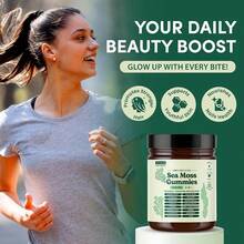 High Demand!Sea Moss Gummies 16-In-1 Ashwagandha Black Seed Oil Bladder Wrack Turmeric Vitamin C D3 With Manuka Burdock Root Dandelion Apple.Women Daily Nutrient Support - 75ml - View 6